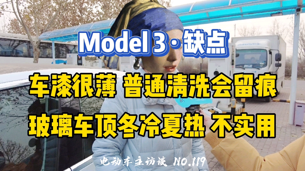 Model3玻璃车顶冬夏都挺费头顶~哔哩哔哩bilibili