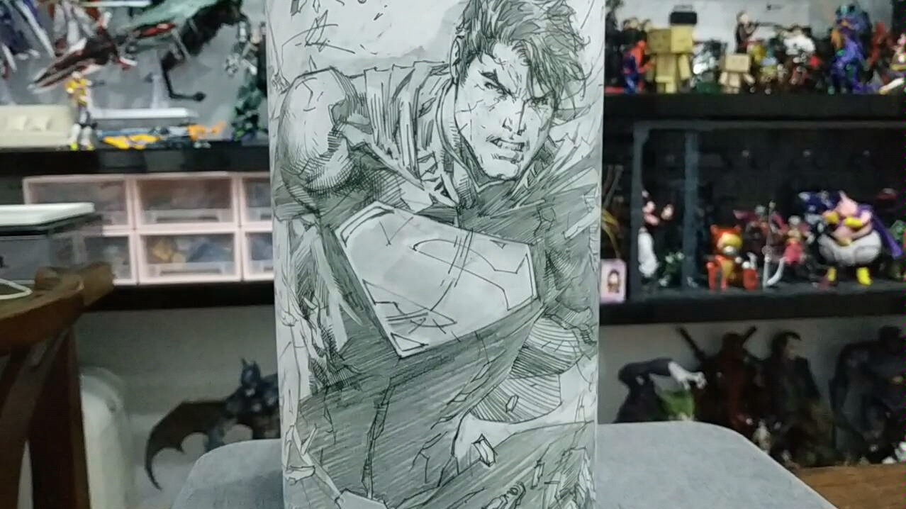 【瞎玩摆弄】【146期】dcd jimlee 黑白 漫画超人 6寸