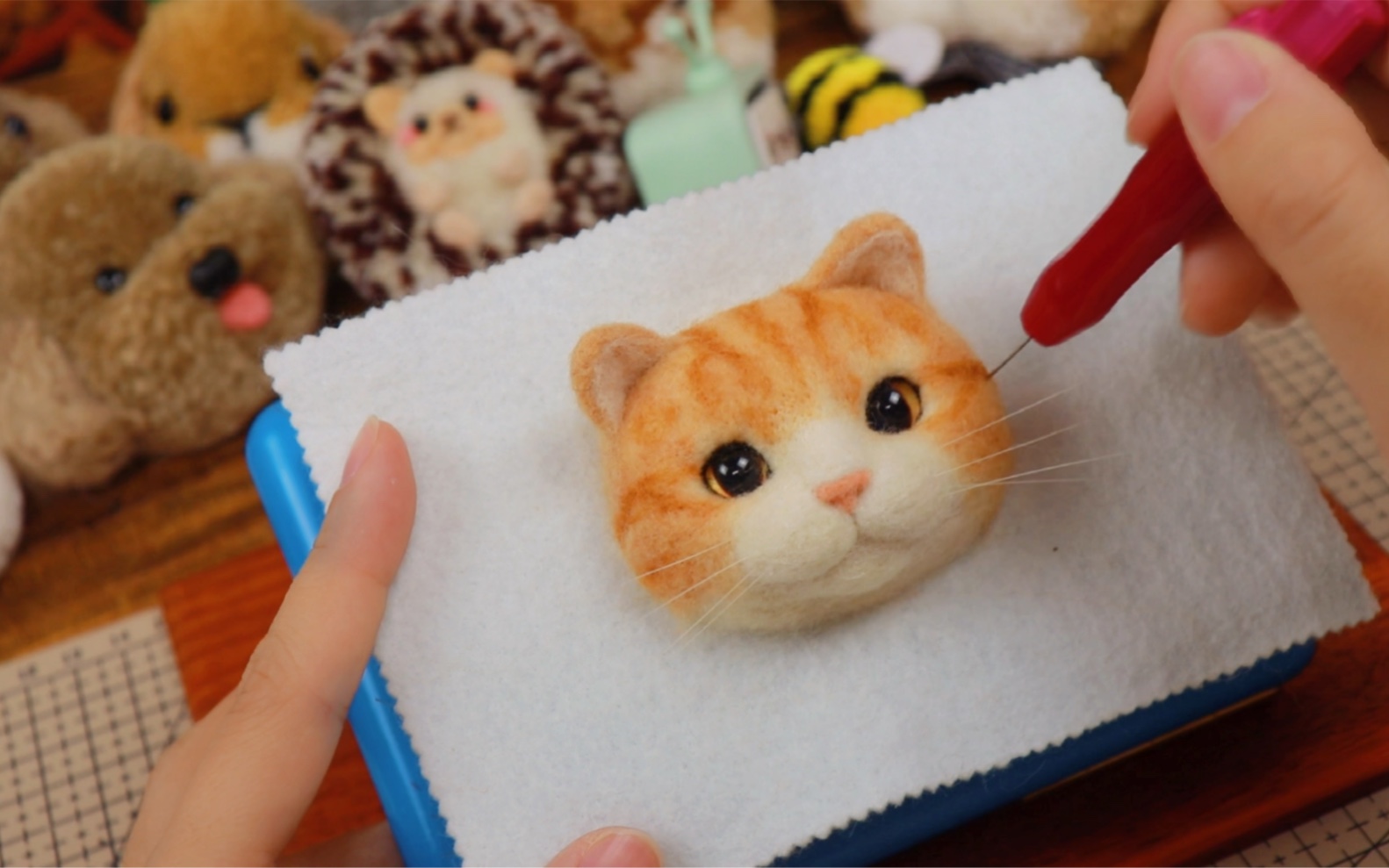 羊毛毡小猫咪系列二制作过程