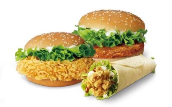 6元,2个鸡肉卷 1个香辣鸡排堡只要13.