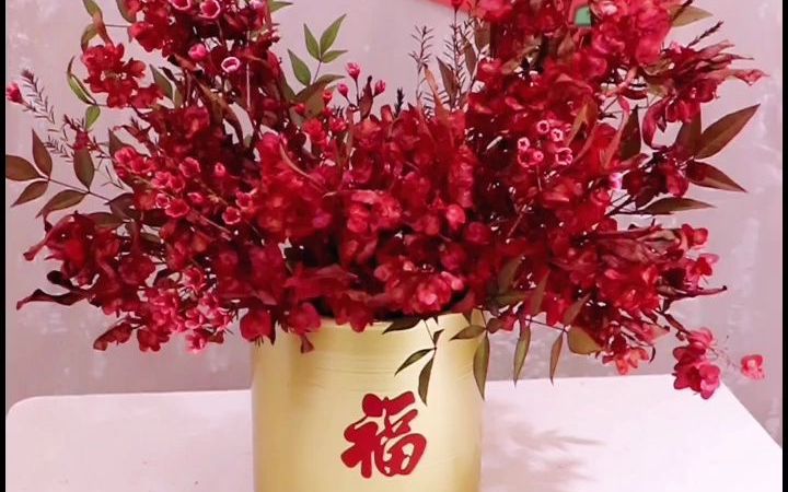 [图]年宵花系列-福桶迎客豆年宵花