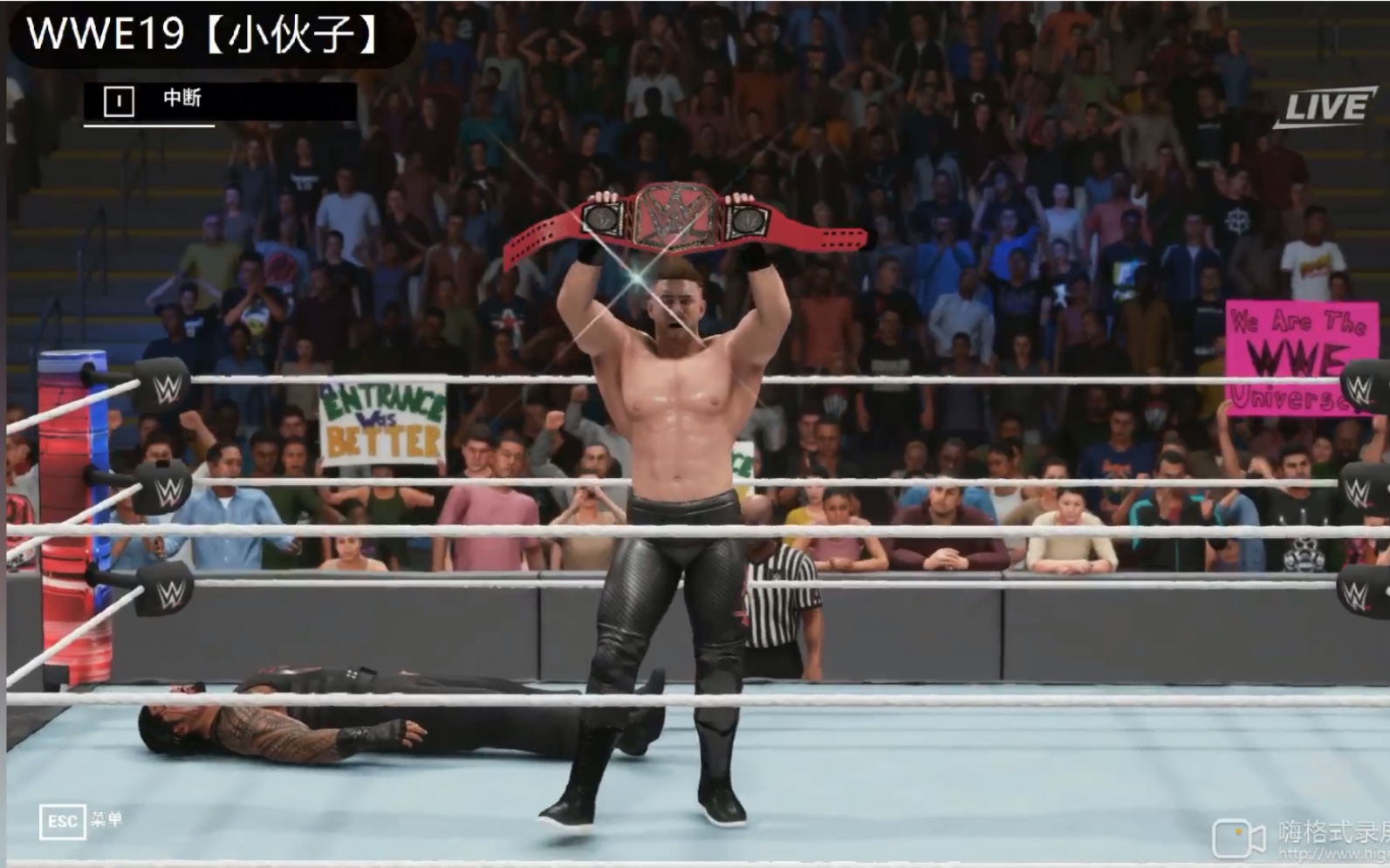 【WWE19~自创人物(Superstar K)—超级巨星 【K】个人常用招式、终结技~全锦集】哔哩哔哩bilibili