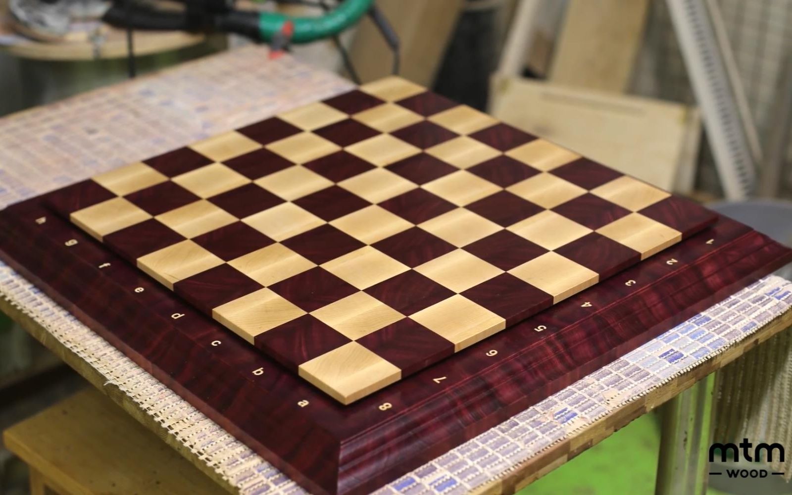 【mtmwood】手工紫心枫木国际棋盘(下)