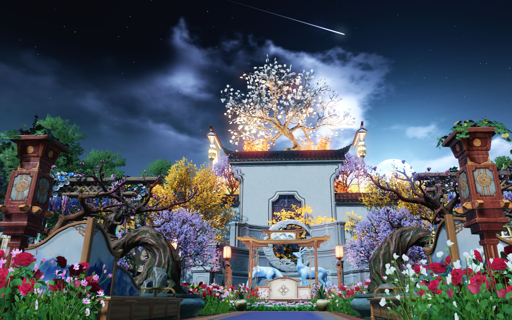 《亦浚聆月》天涯明月刀手游家园-牌孑原创设计:我的第一个qq区徽派