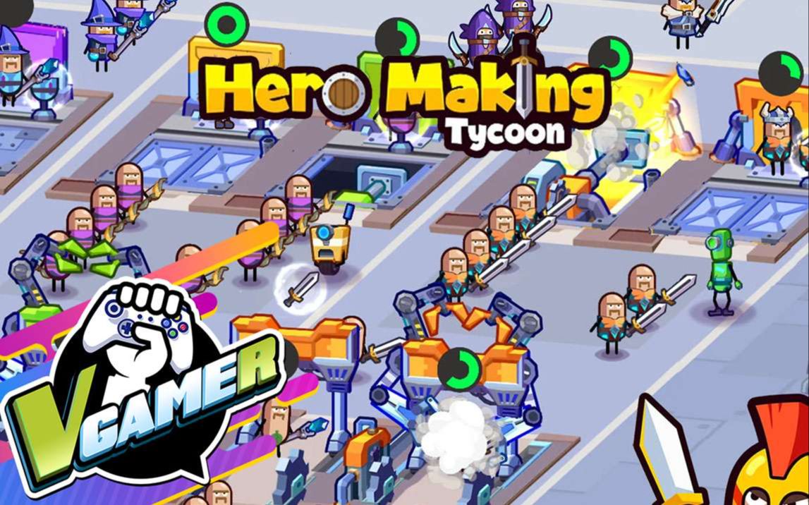 英雄工厂大亨(Hero Making Tycoon)试玩哔哩哔哩bilibili手游情报