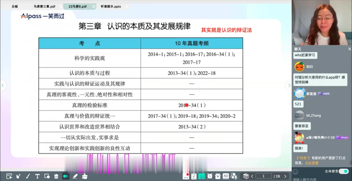 23考研政治腿姐陆寓丰强化班 技巧班(完整版)