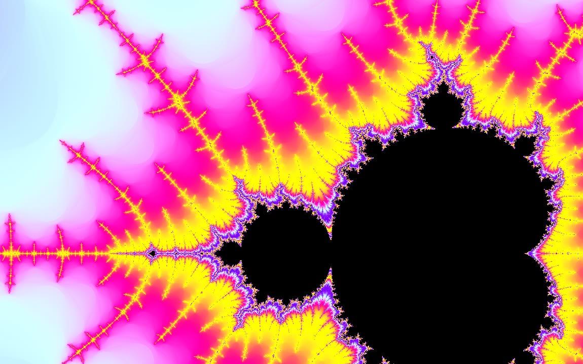 曼德勃罗集合分形超简单c语言实现