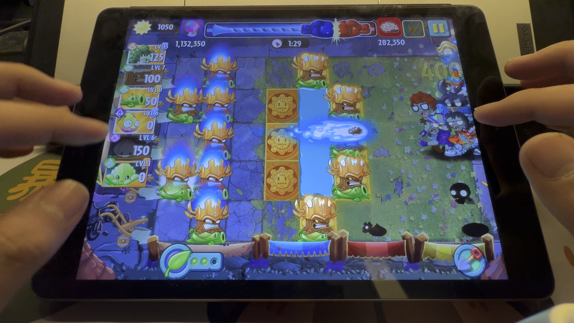 植物大战僵尸2国际版 守卫菇赛季速刷(2分15秒290万分)