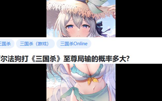 阿尔法狗打《三国杀》至尊局输的概率多大? 第三期哔哩哔哩bilibili