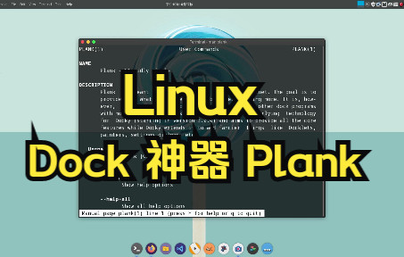 [Linux] Plank 一款简单方便的 Linux Dock哔哩哔哩bilibili