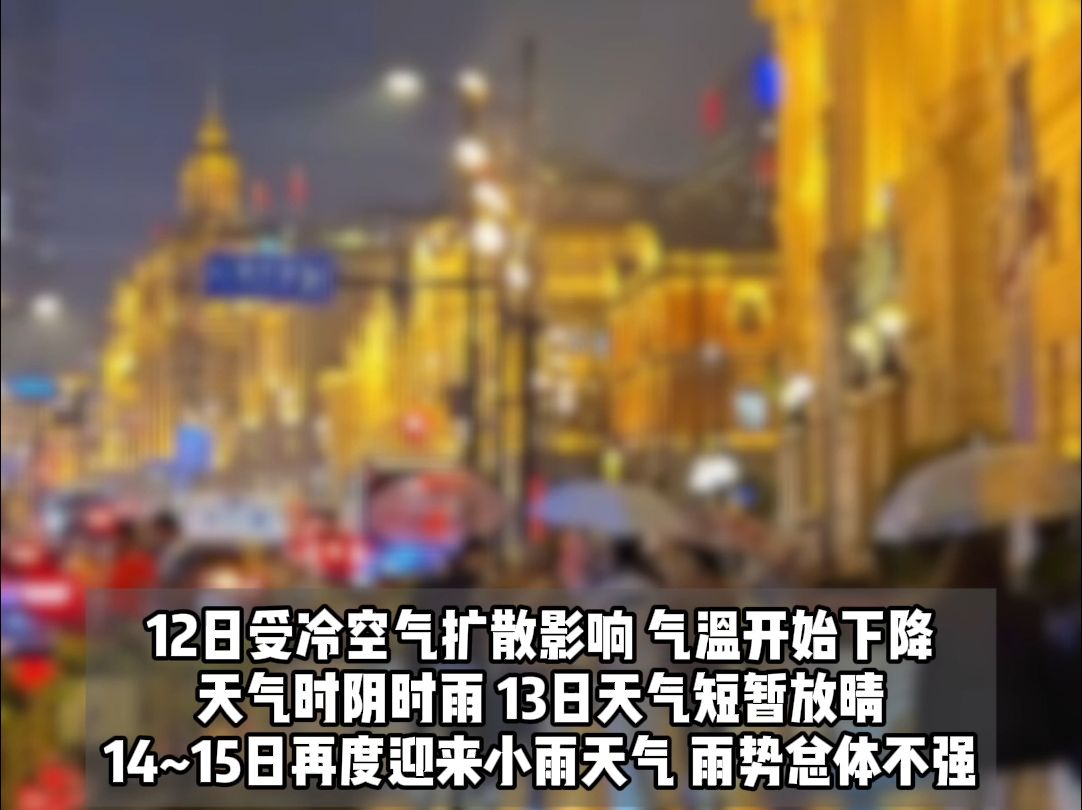 上海明日气温明显回升,未来一周气温起伏,晴雨转换频繁哔哩哔哩bilibili