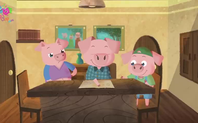 宝宝英语故事睡前故事三只小猪的故事 Bedtime Stories for KidsTHREE LITTLE PIGS哔哩哔哩bilibili