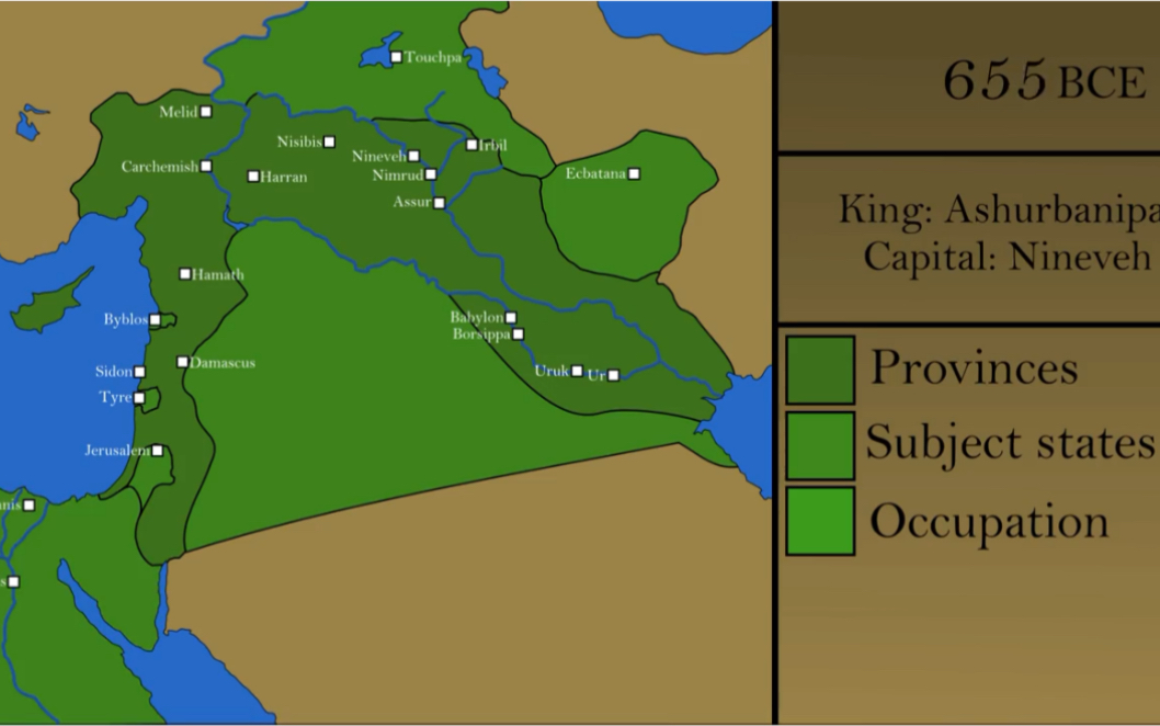 【歷史地圖】西方暴秦-亞述帝國