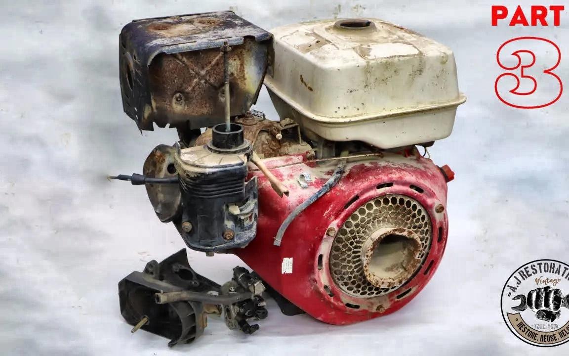 [aj restorations] 洪水本田gx390修复第3部分