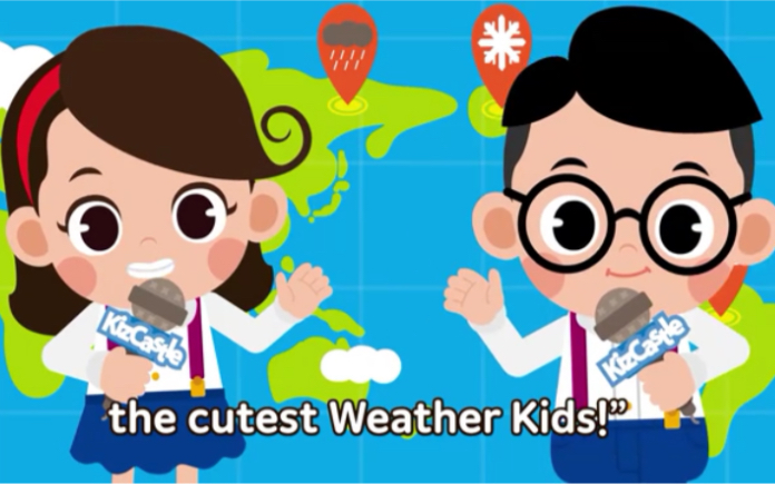 少儿英语 英文儿歌 The Weather Kids 天气小子 Rainy, Sunny, Windy, Snowy哔哩哔哩bilibili