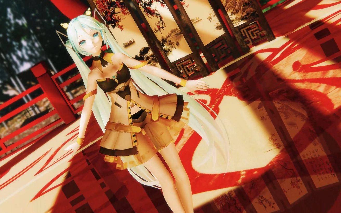 【触摸天空】【4k】次世代光线追踪 猫耳初音miku