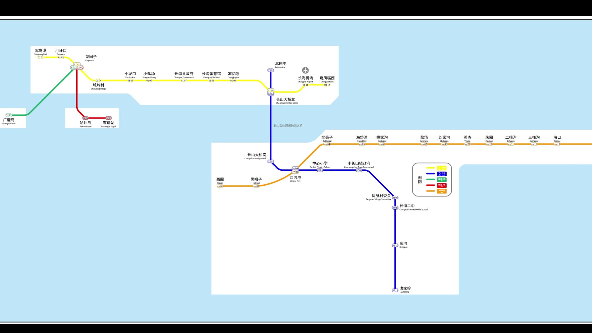 长海县轨道交通(想象)