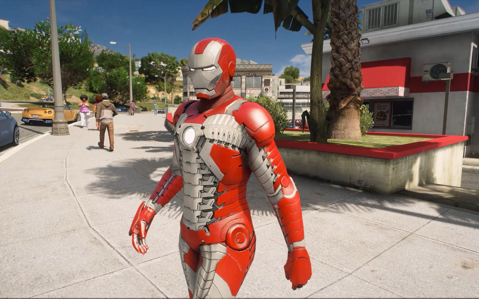 gta5钢铁侠开跑车【最强nve真实光影极致画质】_哔哩哔哩 (゜-゜)つロ