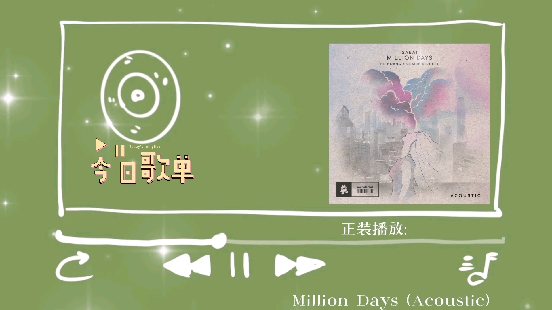 [图]音乐推荐|治愈向Million Days (Acoustic)