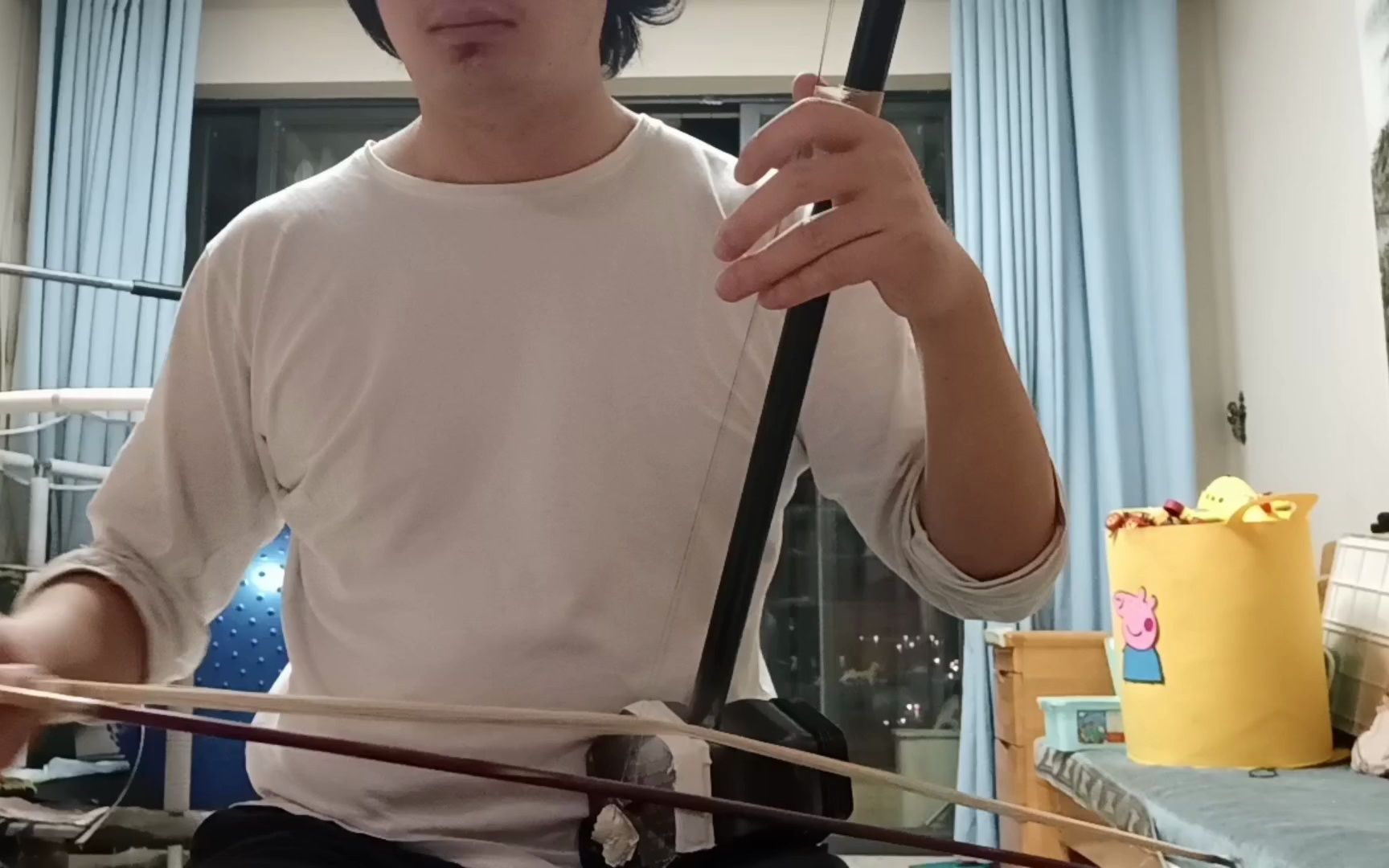 二胡学习第108天,歌曲摘椒练习