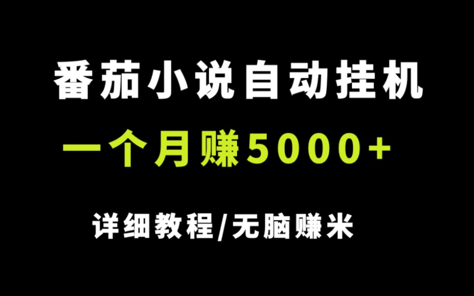 [图]番茄小说挂机，用闲置电脑手机轻松月入5000+，附详细教程