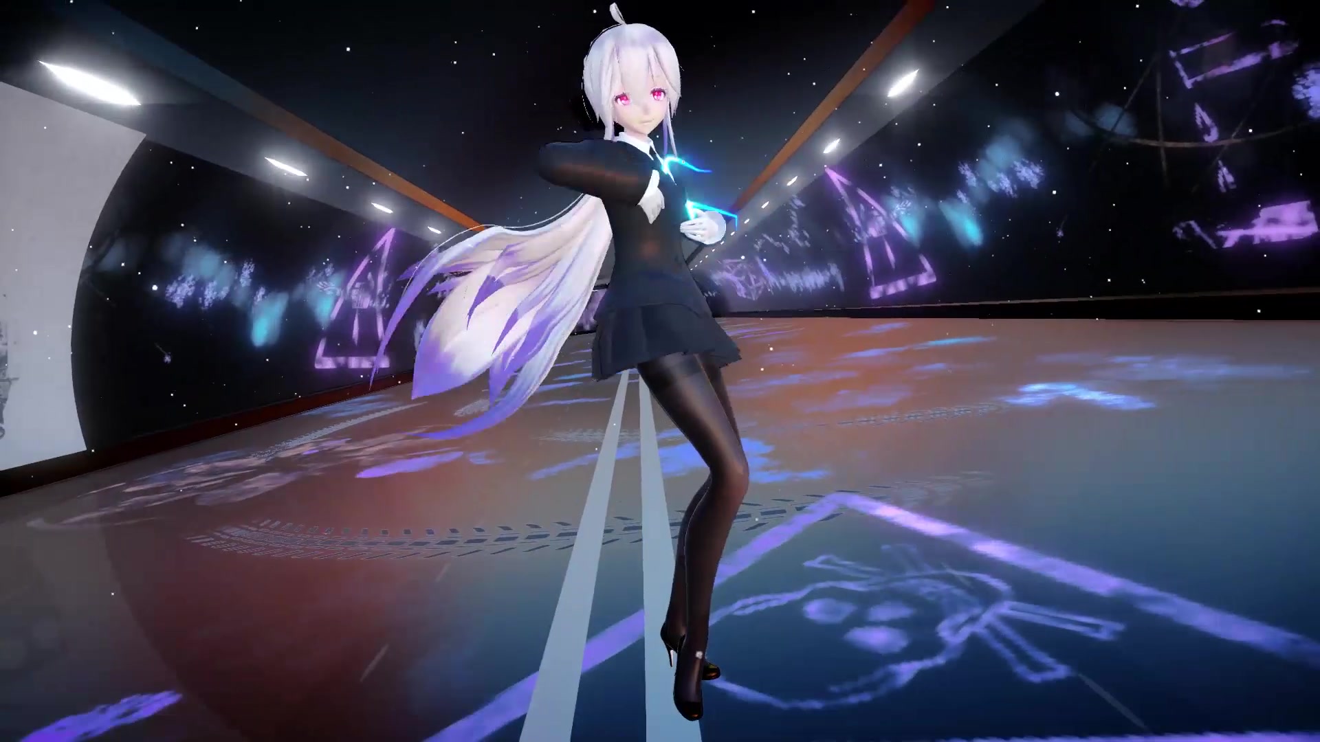 【超清/60帧】隧道中的弱音舞蹈-all around the world_哔哩哔哩 (゜