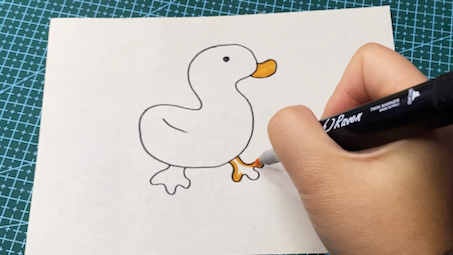 简笔画鸭子