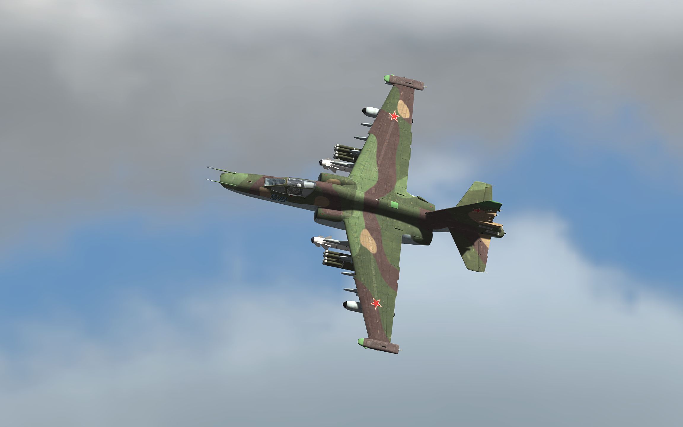 dcsworld俄军菜鸡up主苏25t舔地打靶练习