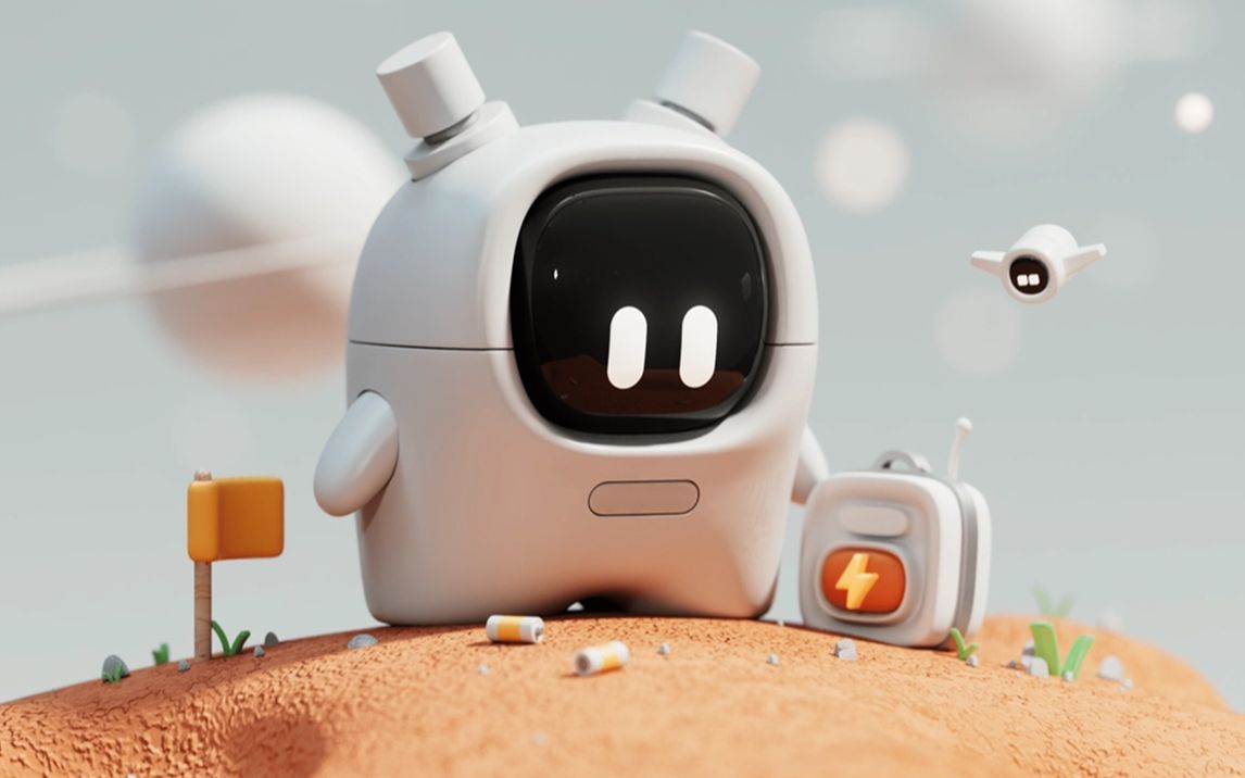 【3dmax建模】适合新手制作的可爱机器人模型 机械硬表面建模技巧讲解