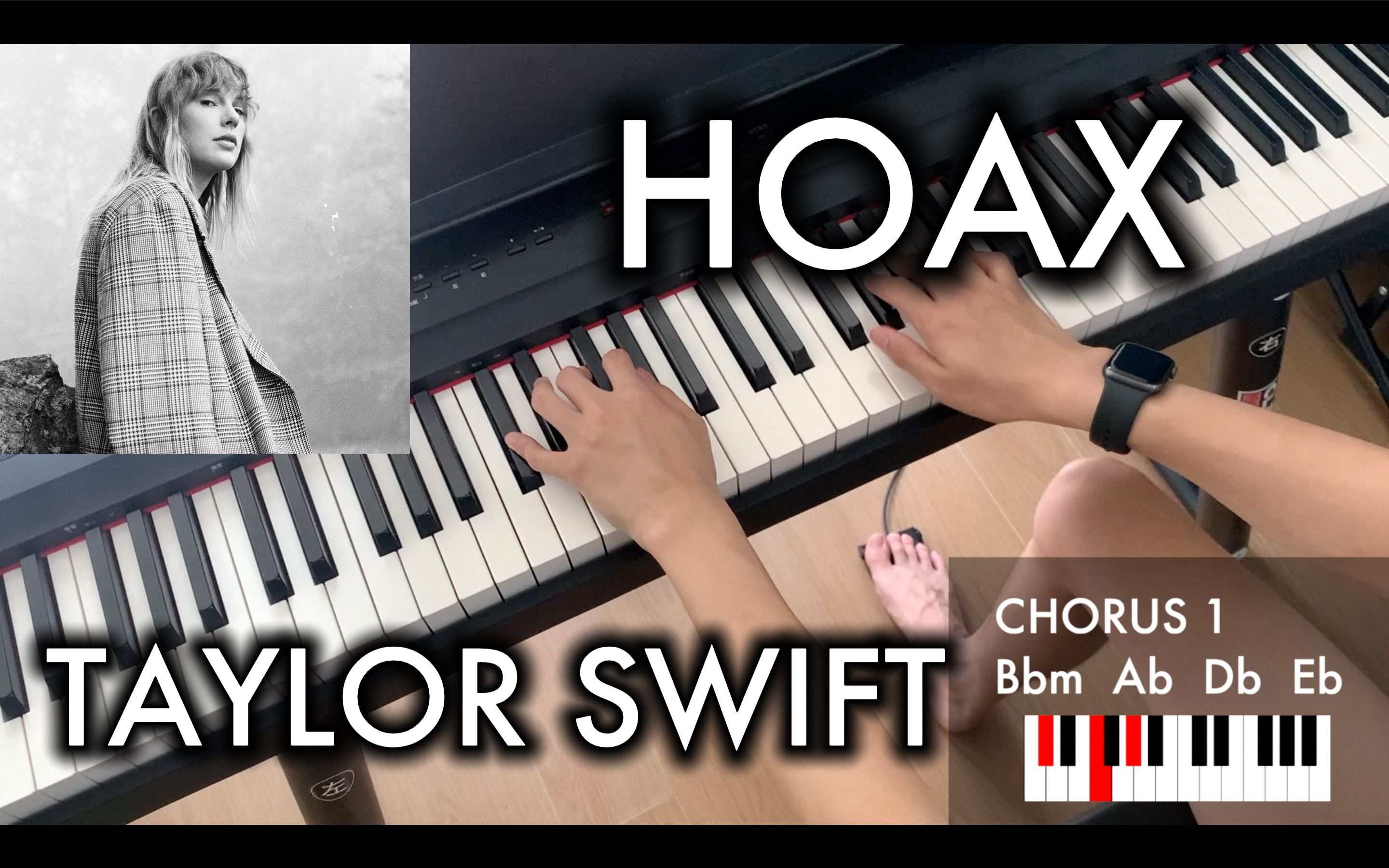 [图]【教你弹唱 hoax 】Taylor Swift 钢琴伴唱演奏教学系列｜民间传说 folklore