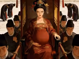 【AI视频】古风分娩 贵妃娘娘肩舆上阵痛呻吟