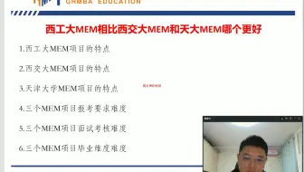 西工大MEM相比西交大MEM和天大MEM哪个更好