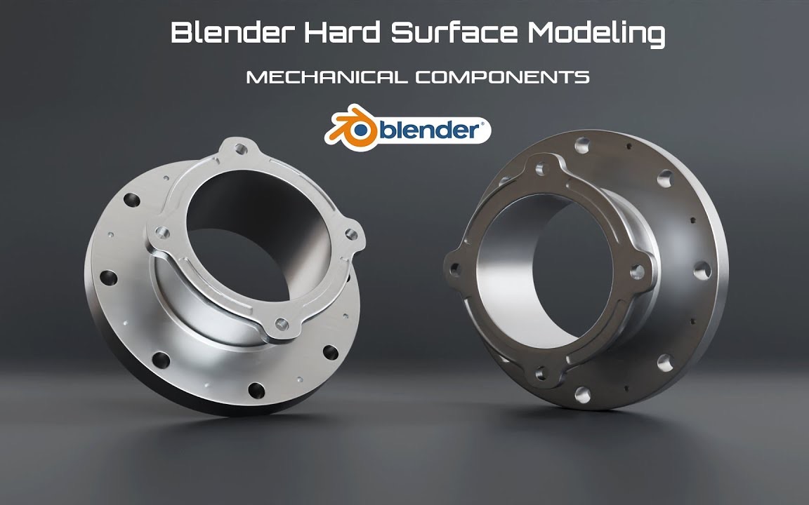 Blender 硬表面零件建模技巧教程哔哩哔哩bilibili