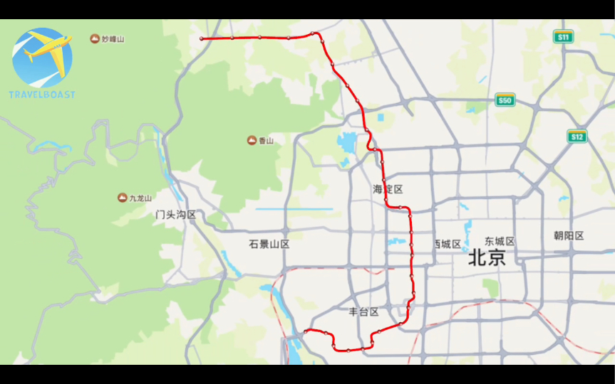 中国唯一一条穿越市中心的16号线!北京地铁16号线行驶路线(北安河宛平城)哔哩哔哩bilibili