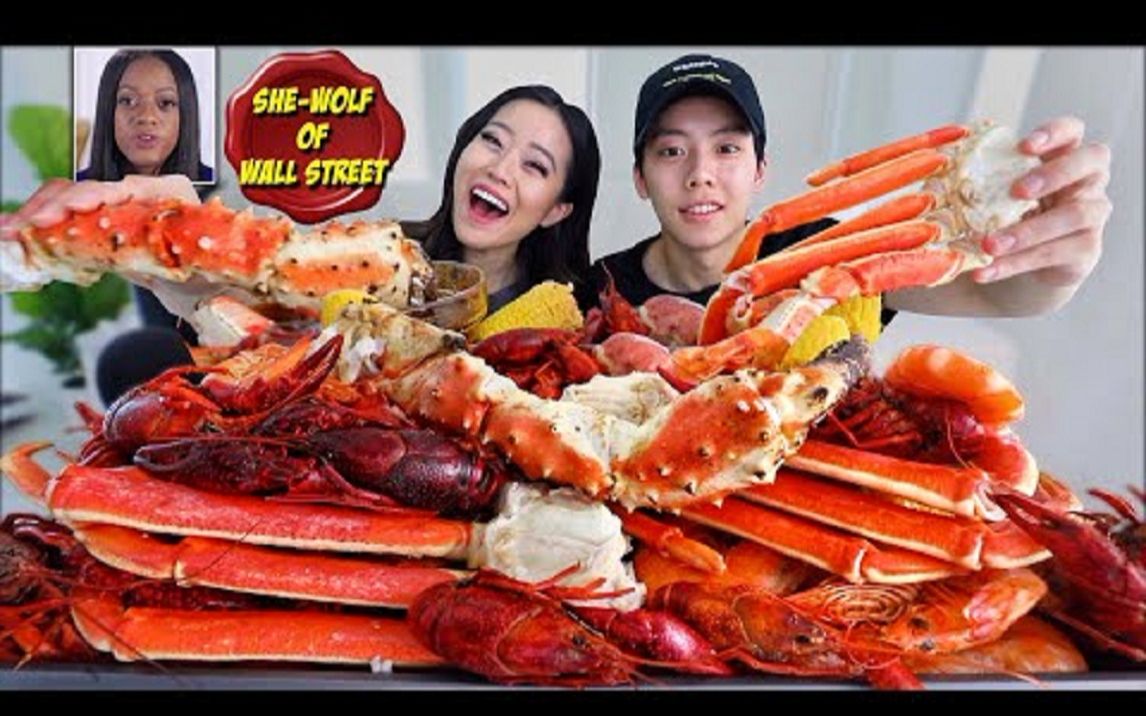 stephanie soo帝王蟹,雪蟹,小龙虾,虾