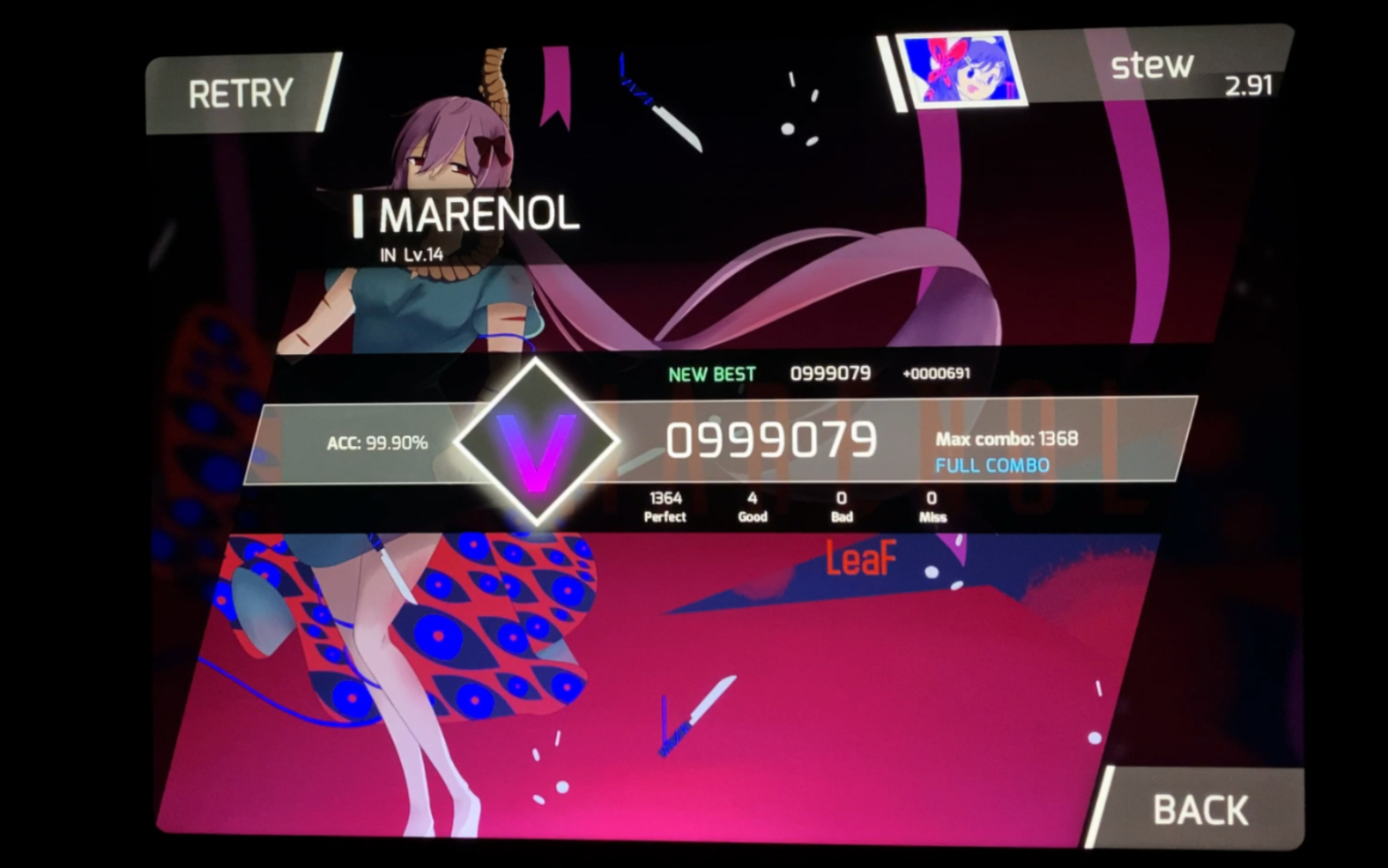 【phigros】 marenol in lv.14 4gr fc