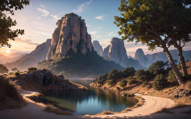 ai绘图,一些野外场景