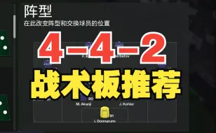 下载视频: 【EA FC24】战术板推荐~4-4-2阵型和定制战术设置