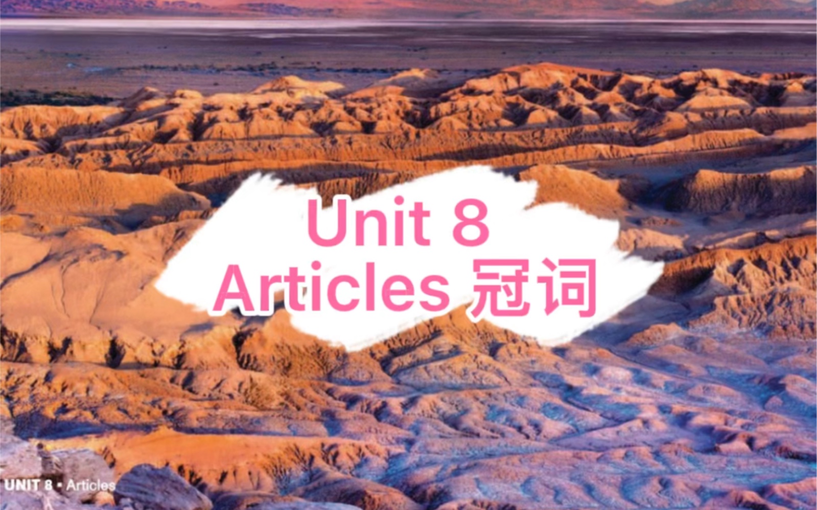 F级 Unit 8Articles冠词Lesson 1哔哩哔哩bilibili