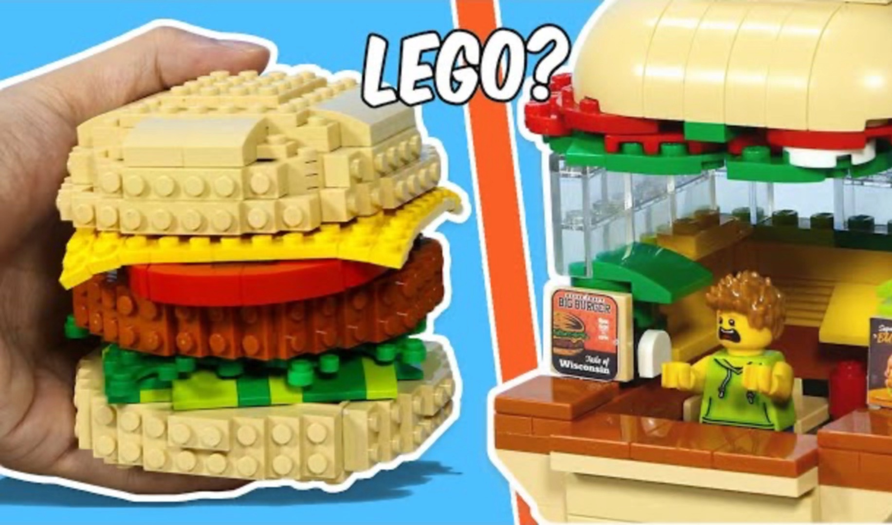 (定格动画)乐高巨型汉堡