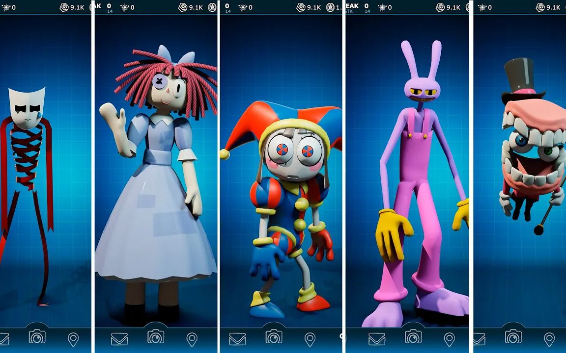 【fnaf ar】the amazing digital circus人物展示