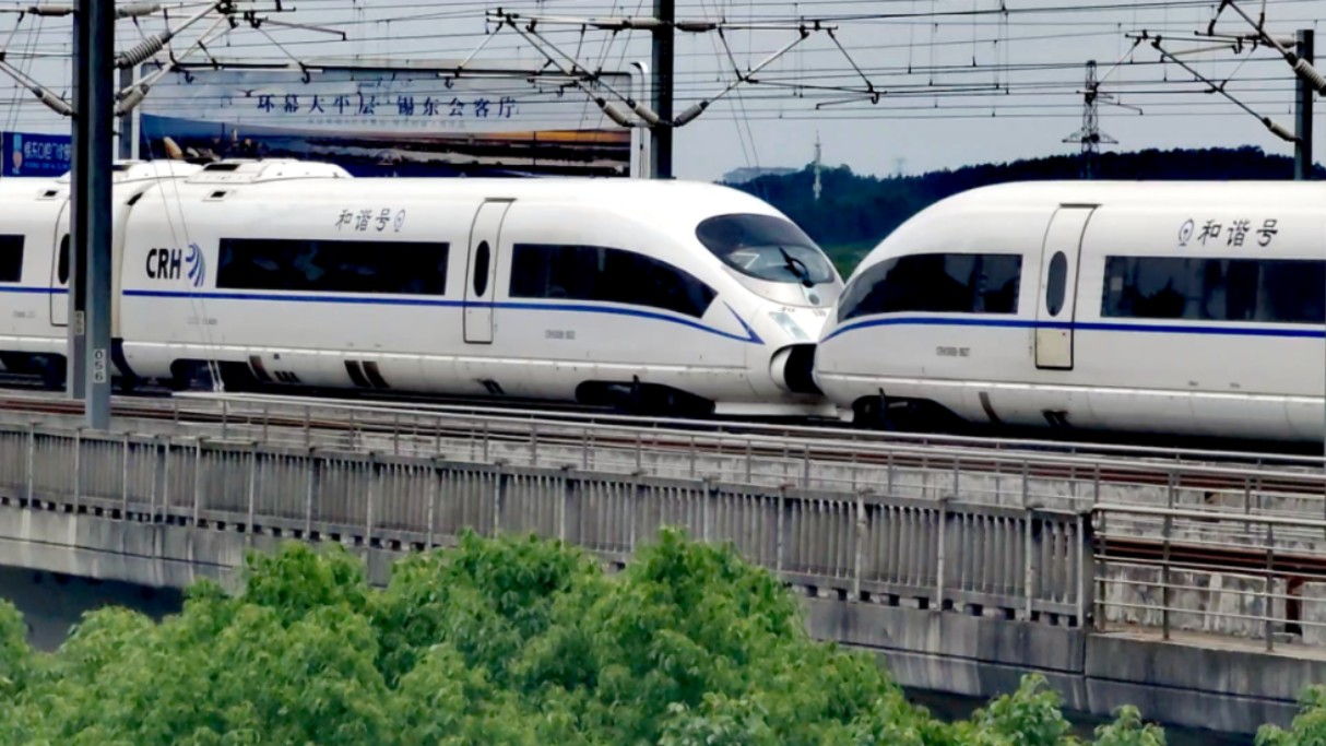 crh380bg重联动车图片