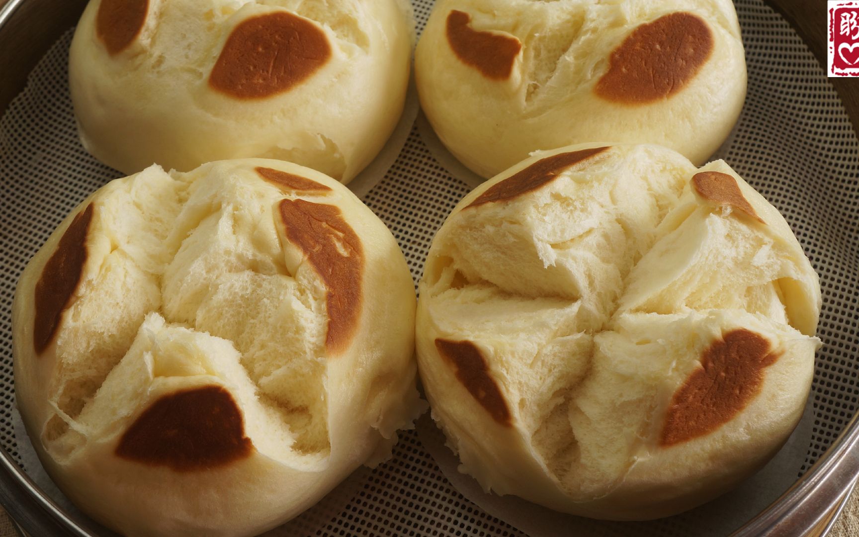 口感像面包一样的开花大馒头蓬松喧软非常好吃