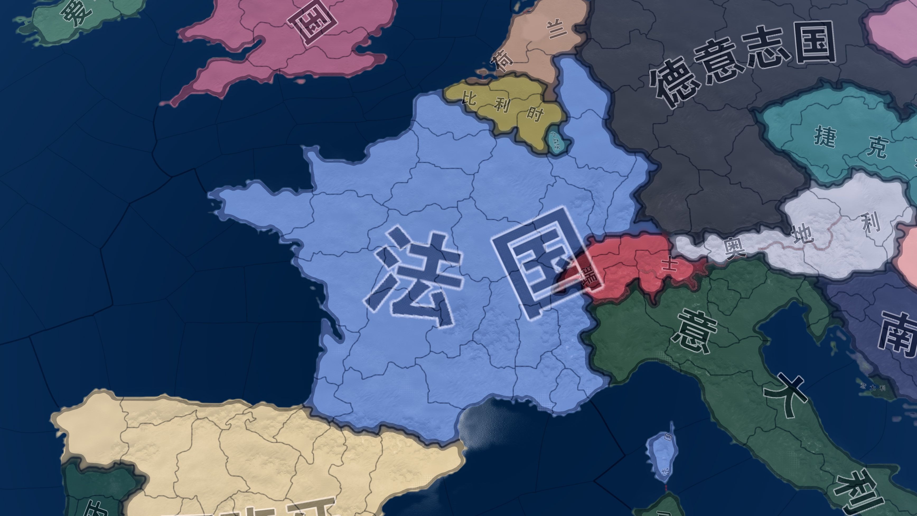 二战,但是法国吞并莱茵非军事区