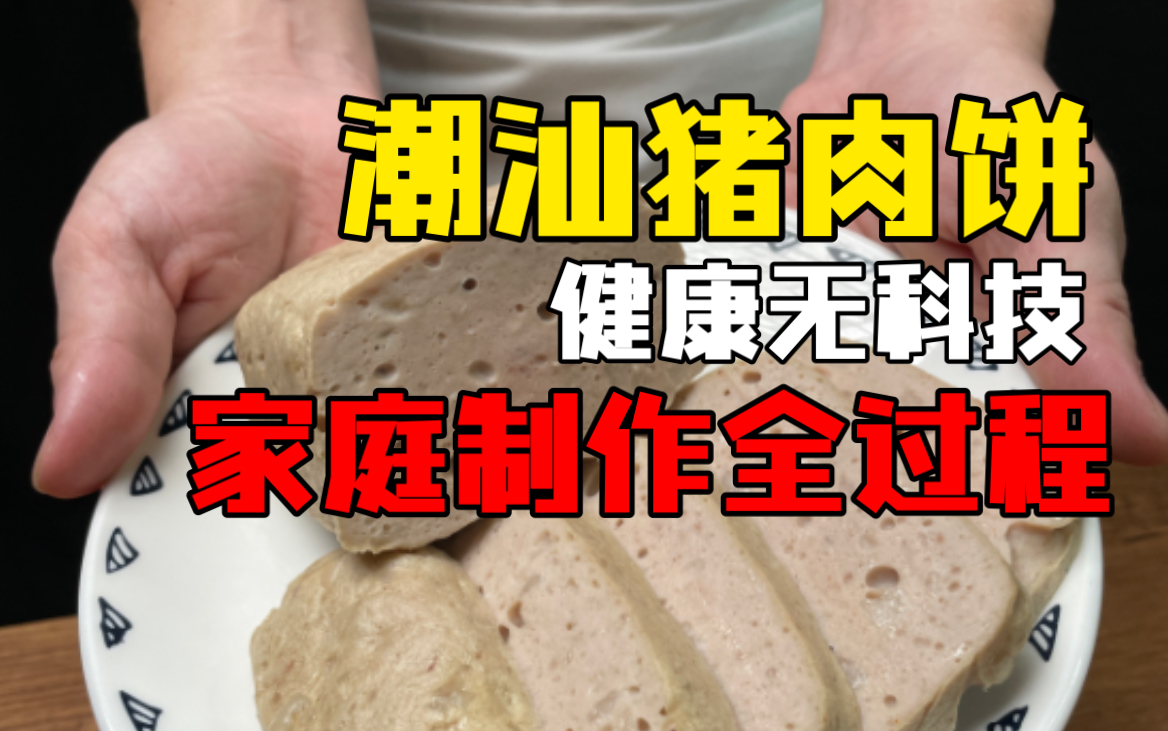 【潮汕猪肉饼】家庭制作教学哔哩哔哩bilibili