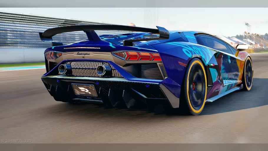 巅峰极速兰博基尼大牛svj涂装!