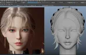 Tải video: 【Maya角色建模】从box开始，2小时超详细角色模型布线技巧思路。头发面片制作流程。