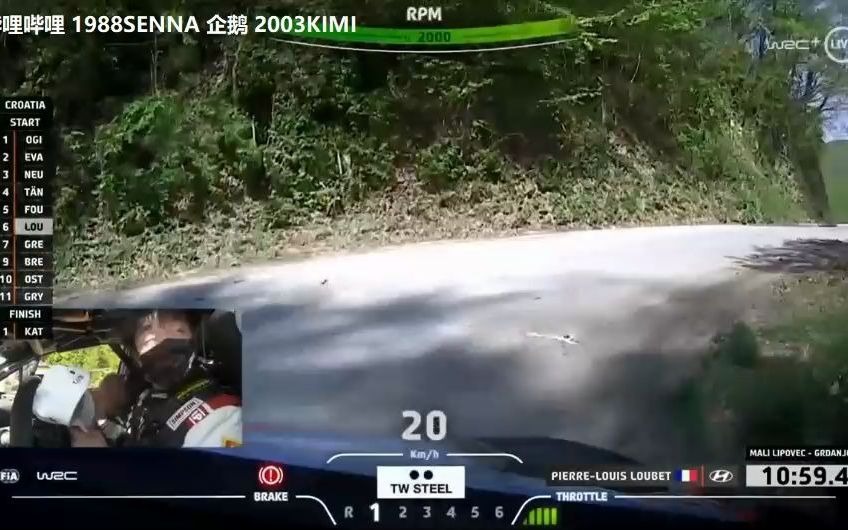 WRC 2021 克罗地亚站 SS13 中文解说哔哩哔哩bilibili