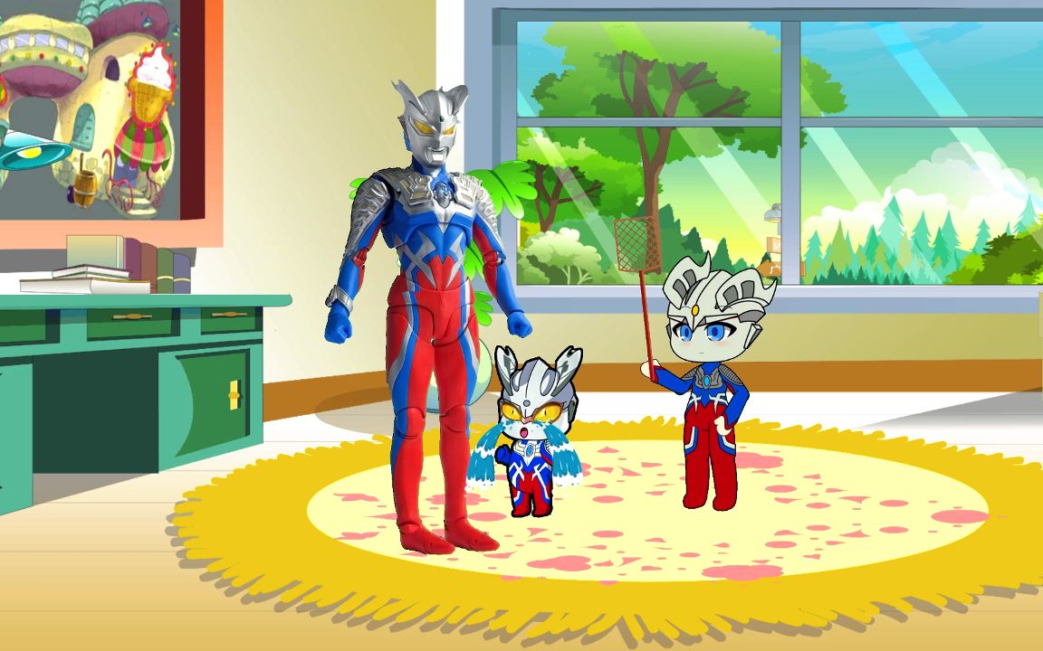 小赛罗打苍蝇太搞笑了