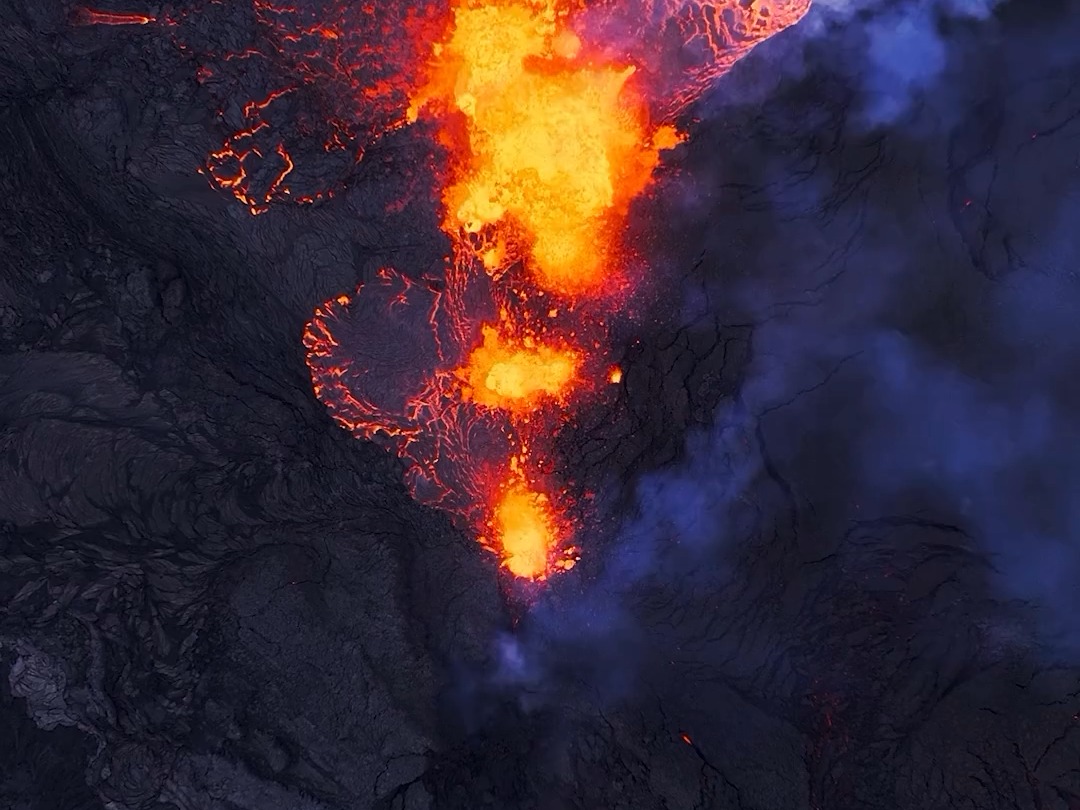 2024年5月29日冰岛火山喷发航拍哔哩哔哩bilibili